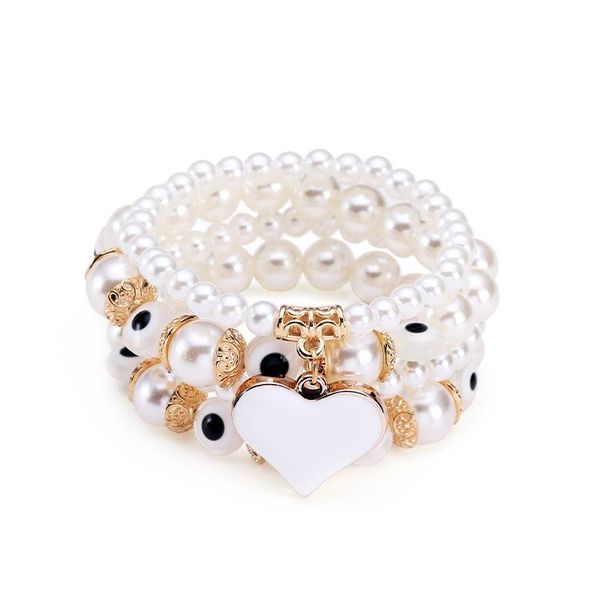 charm bracelets bohemian beaded women's pearl bracelet retro white simple multi-layer love cuffs female bangle jewelry, Golden;silver
charm bracelets bohemian beaded women's pearl bracelet retro white simple multi-layer love cuffs female bangle jewelry, Golden;silver