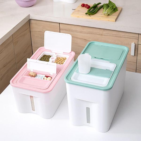 storage bottles & jars dried food sealed box plastic large capacity rice container household grain
storage bottles & jars dried food sealed box plastic large capacity rice container household grain