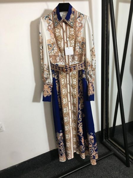 casual dresses luxury summer and autumn women's retro print beaded lapel belt waist long sleeve dress, Black;gray
casual dresses luxury summer and autumn women's retro print beaded lapel belt waist long sleeve dress, Black;gray