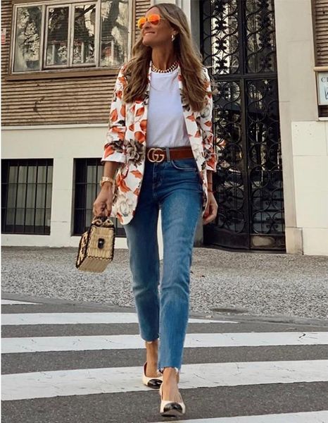 women's suits & blazers vintage flower printing irregular blazer women jacket high street fall fashion elegant lady cardigan small suit, White;black
women's suits & blazers vintage flower printing irregular blazer women jacket high street fall fashion elegant lady cardigan small suit, White;black