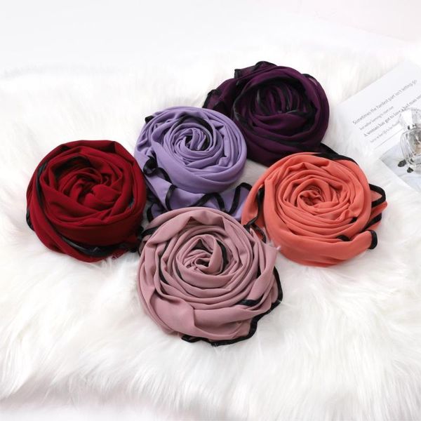 scarves 10 pcs bubble chiffon plain scarf women muslim hijab shawl wrap black satin edges sewing 20 color, Blue;gray
scarves 10 pcs bubble chiffon plain scarf women muslim hijab shawl wrap black satin edges sewing 20 color, Blue;gray