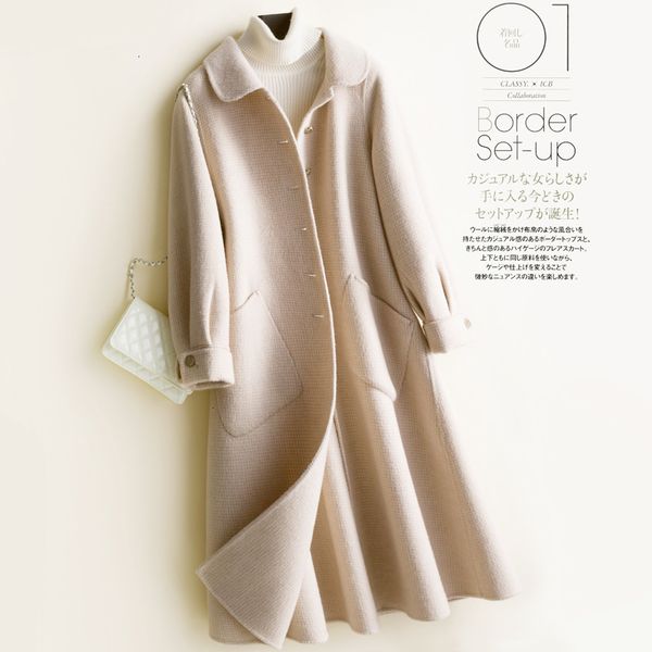 women's wool & blends women overcoat ladies sleeve autumn winter the fashion 100% merino long jacket coats thick warm cardigan ptkx, Black
women's wool & blends women overcoat ladies sleeve autumn winter the fashion 100% merino long jacket coats thick warm cardigan ptkx, Black