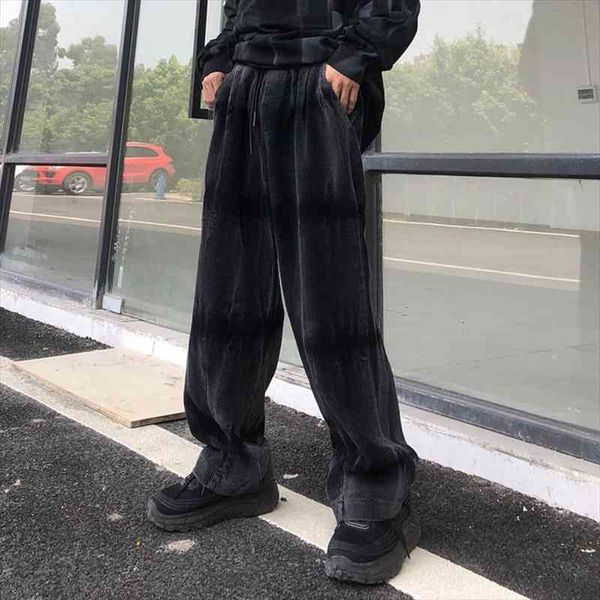 high street corduroy retro tie-dye women pant gradient casual loose straight wide-leg trousers hip hop drawstring track, Black
high street corduroy retro tie-dye women pant gradient casual loose straight wide-leg trousers hip hop drawstring track, Black
