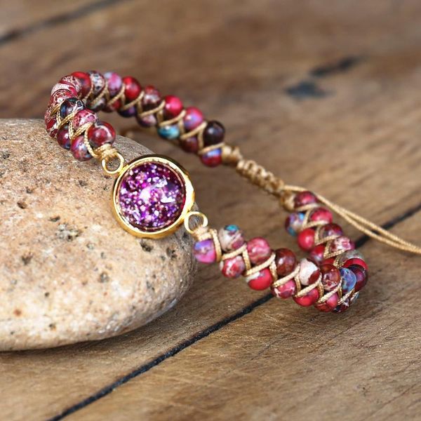 charm bracelets imperial beads orgonite braided bracelet boho yoga energy string warp women handmade diy friendship jewelry, Golden;silver
charm bracelets imperial beads orgonite braided bracelet boho yoga energy string warp women handmade diy friendship jewelry, Golden;silver