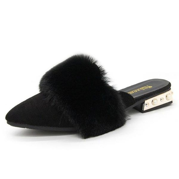 dress shoes mao pointed slippers women's 2021 pearl muller for students comfortable in autumn and winter baotou women, Black
dress shoes mao pointed slippers women's 2021 pearl muller for students comfortable in autumn and winter baotou women, Black