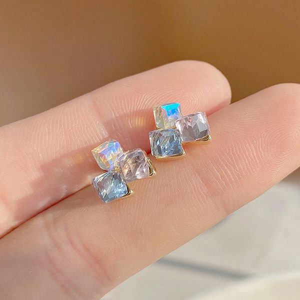 ins cubic square geometric transparent crystal earring for women bling zirconia feminia stud earrings, Golden;silver
ins cubic square geometric transparent crystal earring for women bling zirconia feminia stud earrings, Golden;silver