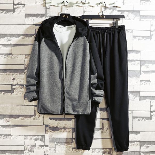 jogging clothing men 2021 fall winter sets two piece jacket and pant sweatshirts korean fashion designer clothes plus size tracksuit, Black;red
jogging clothing men 2021 fall winter sets two piece jacket and pant sweatshirts korean fashion designer clothes plus size tracksuit, Black;red