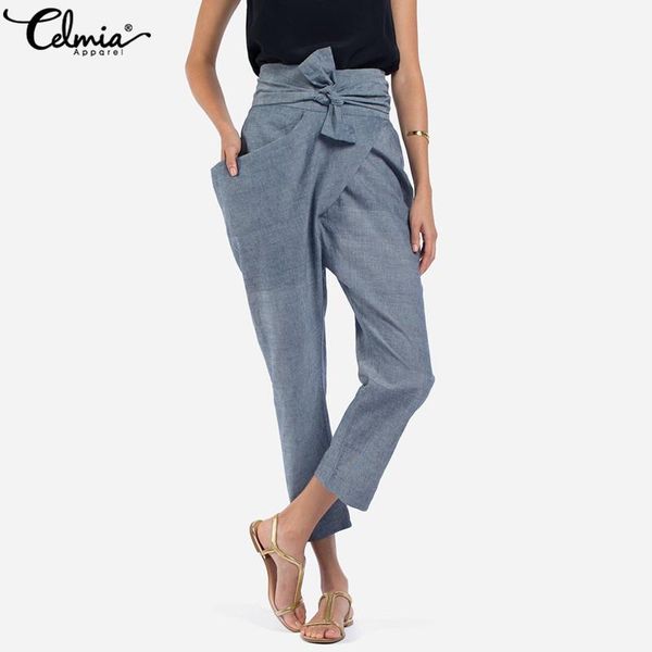 women's pants & capris celmia plus size women trousers casual 2021 autumn bow belt irregular big pockets long office lady high waist pe, Black;white
women's pants & capris celmia plus size women trousers casual 2021 autumn bow belt irregular big pockets long office lady high waist pe, Black;white