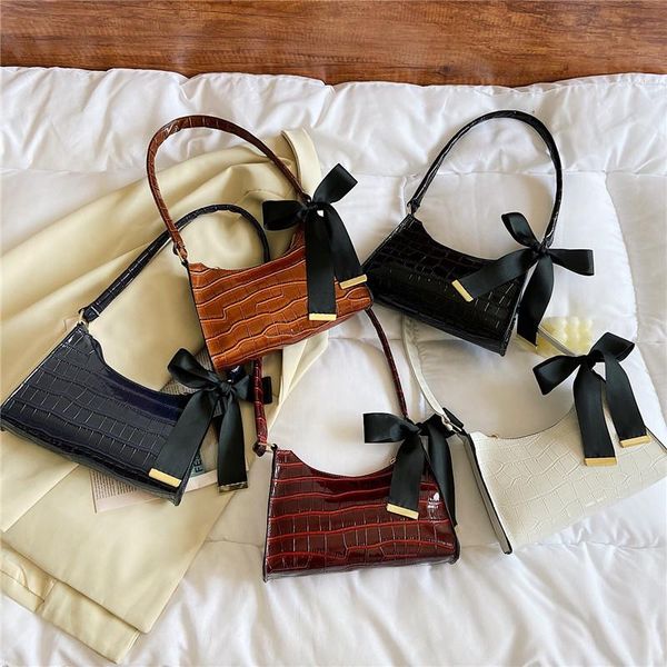 evening bags women's shoulder bag wholesale bow ribbon decorative pure color crocodile print leather vintage handbags 2021 female
evening bags women's shoulder bag wholesale bow ribbon decorative pure color crocodile print leather vintage handbags 2021 female
