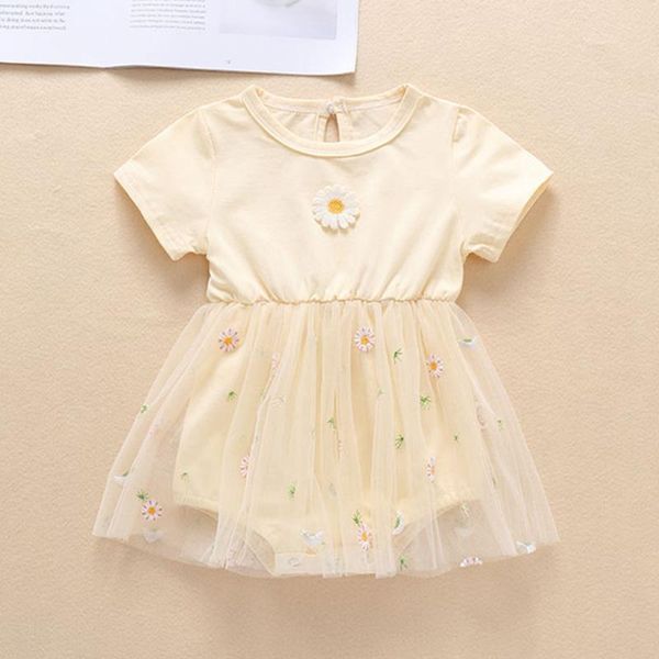 girl's dresses born infant baby dress girls floral embroidery ruched tulle romper bodysuit casual loose suitable bebes fille, Red;yellow
girl's dresses born infant baby dress girls floral embroidery ruched tulle romper bodysuit casual loose suitable bebes fille, Red;yellow