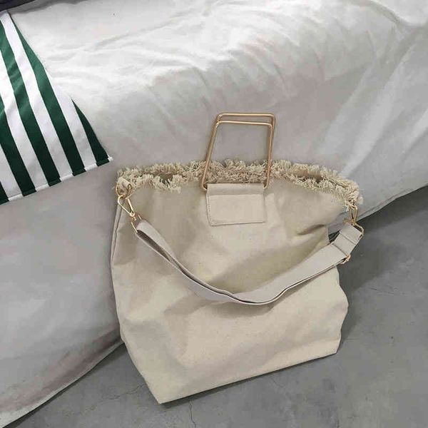 shopping bags korean tassel metal handle tote for women canvas fashion shopper female handbags weekend back to work ladies shoulder 220307
shopping bags korean tassel metal handle tote for women canvas fashion shopper female handbags weekend back to work ladies shoulder 220307