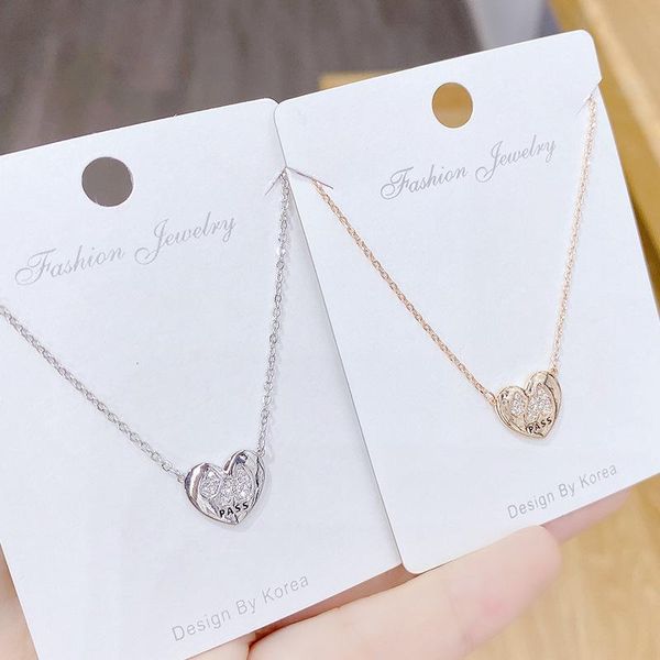 pendant necklaces european fashion jewelry simple heart shaped letter necklace elegant all-match love clavicle chain wholesale, Silver
pendant necklaces european fashion jewelry simple heart shaped letter necklace elegant all-match love clavicle chain wholesale, Silver