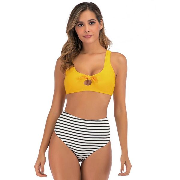 high-waisted bikini swimsuit female striped backless split swim women one-piece suits
high-waisted bikini swimsuit female striped backless split swim women one-piece suits