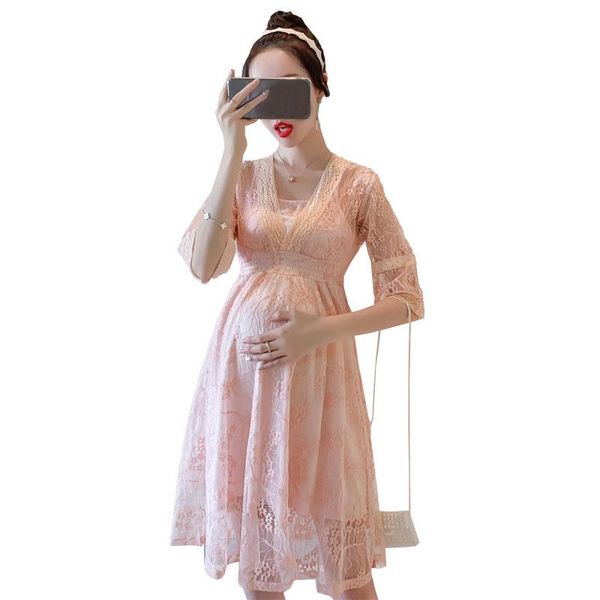 maternity dresses summer dress clothes for pregnant women lace casual women's woman pregnancy, White
maternity dresses summer dress clothes for pregnant women lace casual women's woman pregnancy, White