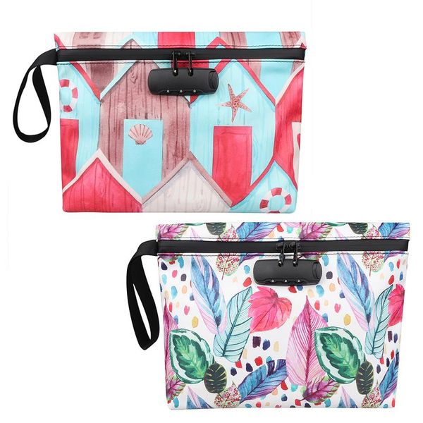 storage bags zippered odor proof pouch with lock travel handbag container 
storage bags zippered odor proof pouch with lock travel handbag container