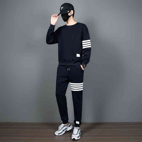 men's plush tb four bar round neck sweater autumn winter waffle brand sports suit, Gray
men's plush tb four bar round neck sweater autumn winter waffle brand sports suit, Gray