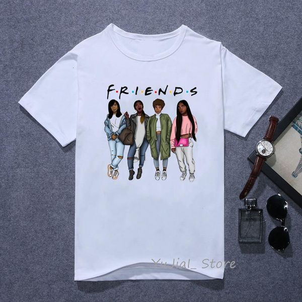 friends and women melanin kawaii mens t shirts womens black girls print white bff femme tv show summer tee, White;black
friends and women melanin kawaii mens t shirts womens black girls print white bff femme tv show summer tee, White;black