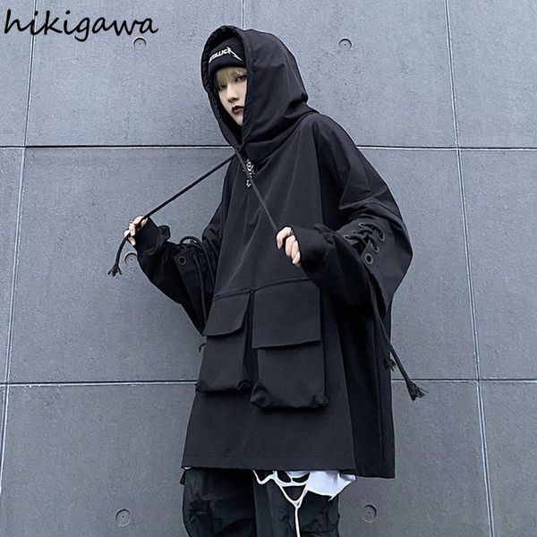 women's hoodies & sweatshirts hikigawa 2021 harajuku women streetwear bf black hooded oversized outwear korean fashion casual pocket
women's hoodies & sweatshirts hikigawa 2021 harajuku women streetwear bf black hooded oversized outwear korean fashion casual pocket