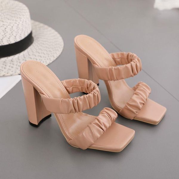 shoes woman's slippers square toe low luxury slides heeled mules 2021 designer high block rubber basic rome pu fabric fashion, Black
shoes woman's slippers square toe low luxury slides heeled mules 2021 designer high block rubber basic rome pu fabric fashion, Black