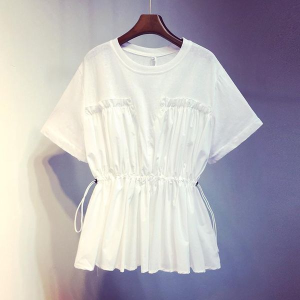 drawstring blouse women o-neck 2021 breasted short sleeveladies blusa shirts fashion casual female long women's blouses &, White
drawstring blouse women o-neck 2021 breasted short sleeveladies blusa shirts fashion casual female long women's blouses &, White