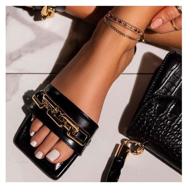 sandals women's slippers 2021 summer transparent chain luxury square head flat heel female plus size outdoor beach comfortable, Black
sandals women's slippers 2021 summer transparent chain luxury square head flat heel female plus size outdoor beach comfortable, Black