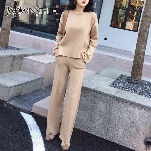 casual solid color two piece set for women long sleeve shirt high waist straight pants suit female spring new 210428, White
casual solid color two piece set for women long sleeve shirt high waist straight pants suit female spring new 210428, White