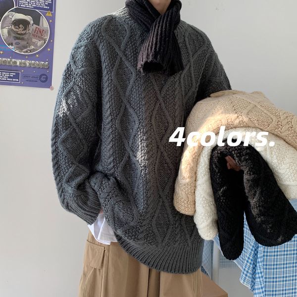 winter men's fashion knit thickened coats loose pullover long sleeve wool sweaters keep warm cashmere knitting size -2xl 210524, White;black
winter men's fashion knit thickened coats loose pullover long sleeve wool sweaters keep warm cashmere knitting size -2xl 210524, White;black