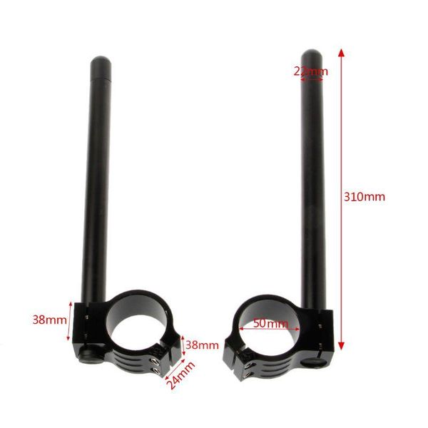 handlebars 1 pair universal 50mm motorcycle clip on ons fork riser regular handlebar r3md
handlebars 1 pair universal 50mm motorcycle clip on ons fork riser regular handlebar r3md