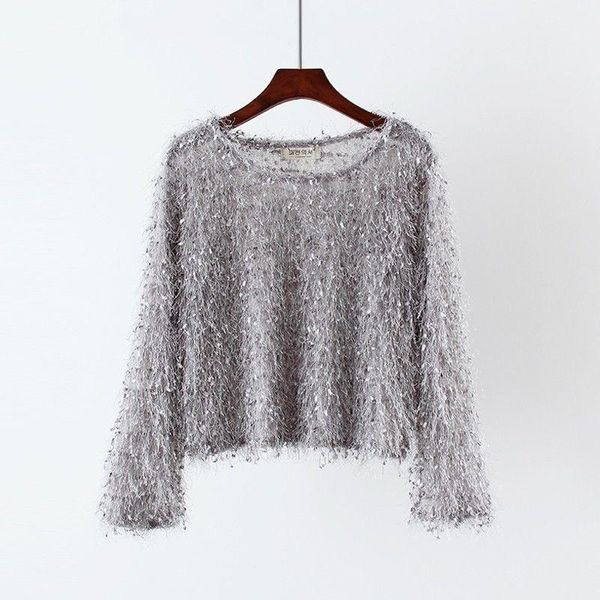 women's blouses & shirts blouse women tassel autumn loose round neck furry shiny long sleeves blusas ropa de mujer, White
women's blouses & shirts blouse women tassel autumn loose round neck furry shiny long sleeves blusas ropa de mujer, White