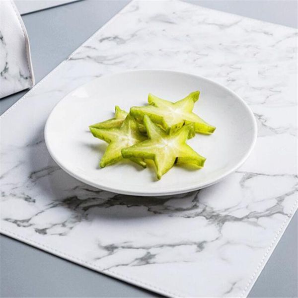 mats & pads retro marbling placemat anti-slip heat-insulation western food mat pu leather table restaurant home coffee coasters
mats & pads retro marbling placemat anti-slip heat-insulation western food mat pu leather table restaurant home coffee coasters