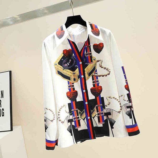 autumn retro print blouse women lapel shirt woman long sleeve office ladies all-match blouuse blusas a3234 210428, White
autumn retro print blouse women lapel shirt woman long sleeve office ladies all-match blouuse blusas a3234 210428, White
