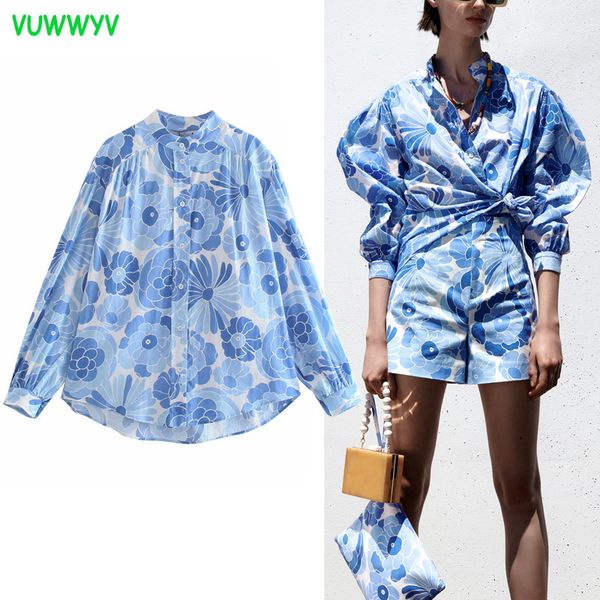women blouses blue print plus size blouse female long sleeve button up oversized shirts woman summer vintage ladies 210430, White
women blouses blue print plus size blouse female long sleeve button up oversized shirts woman summer vintage ladies 210430, White
