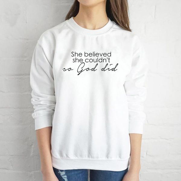 women's hoodies & sweatshirts she believed couldnt so god did sweatshirt women fashion casual slogan quote pullovers grunge vintage, Black
women's hoodies & sweatshirts she believed couldnt so god did sweatshirt women fashion casual slogan quote pullovers grunge vintage, Black