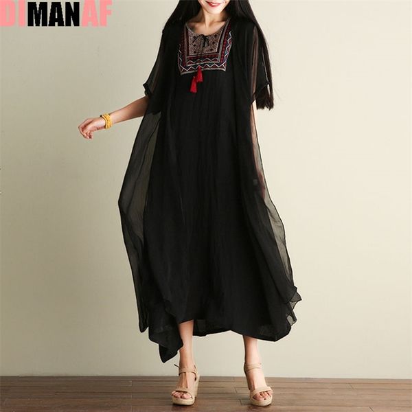 women dress plus size vintage summer chinese style embroidery printing female shawl elegant casual two-piece suit 210531, Black;gray
women dress plus size vintage summer chinese style embroidery printing female shawl elegant casual two-piece suit 210531, Black;gray