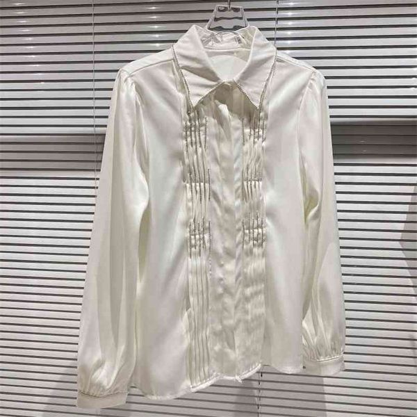 women temperament shirt turn-down collar long sleeve loose fit fashion spring summer 11b036 210525, White
women temperament shirt turn-down collar long sleeve loose fit fashion spring summer 11b036 210525, White