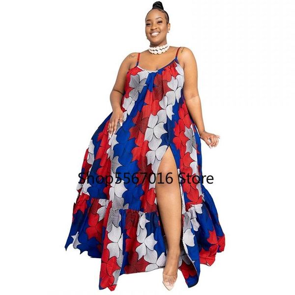 ethnic clothing polyester african spaghetti strap dresses for women summer split party dress tunic night club sleeveless long maxi, Red
ethnic clothing polyester african spaghetti strap dresses for women summer split party dress tunic night club sleeveless long maxi, Red