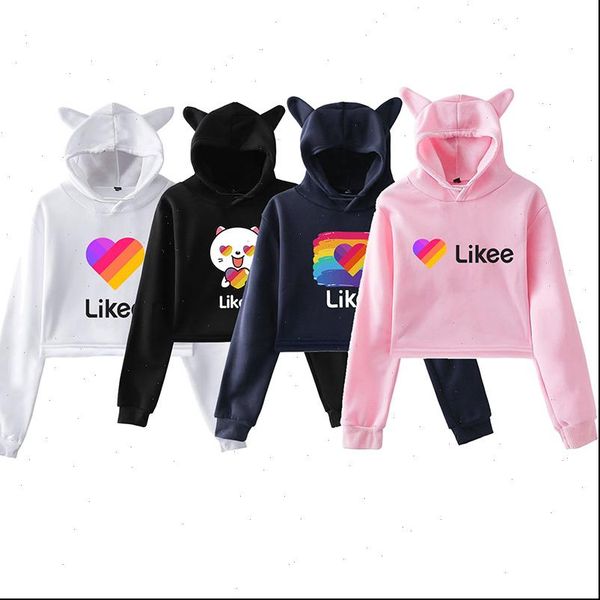 cat ear pink russia women hoodies style likee app crop rainbow sweatshirt trend streetwear hip hop, Black
cat ear pink russia women hoodies style likee app crop rainbow sweatshirt trend streetwear hip hop, Black