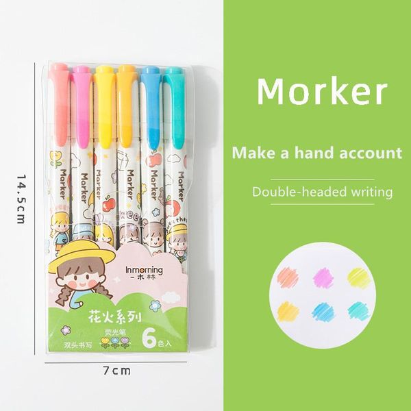 cute kawaii highlighter pen student handbook stationery marker to make notes key set box fluorescent highlighters, Black;red
cute kawaii highlighter pen student handbook stationery marker to make notes key set box fluorescent highlighters, Black;red