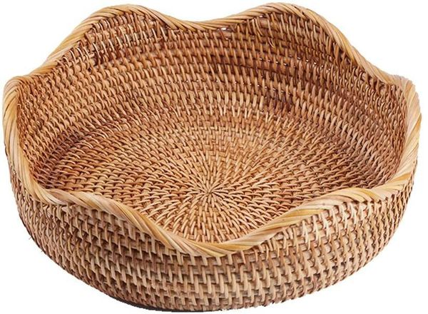 handmade rattan round storage tray woven picnic basket bread fruit baskets display deskserving
handmade rattan round storage tray woven picnic basket bread fruit baskets display deskserving