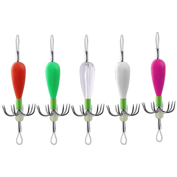 fishing hooks 5pcs luminous squid lure jig hook ocs jigs artificial bait cuttlefish tools
fishing hooks 5pcs luminous squid lure jig hook ocs jigs artificial bait cuttlefish tools