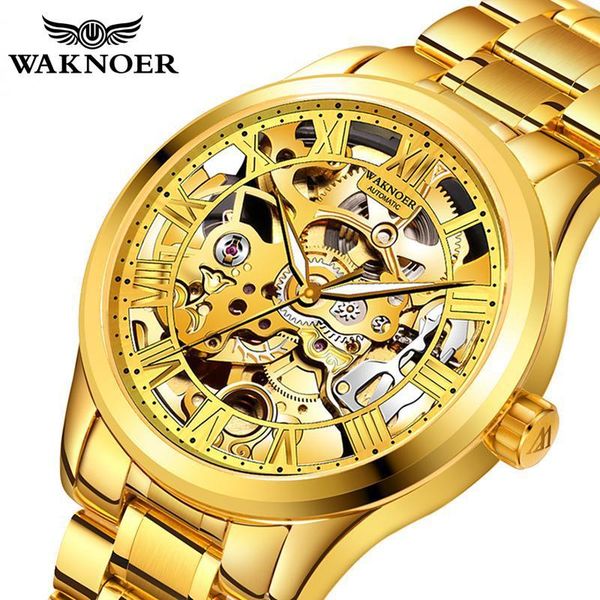 luxury design automatic watch mechanical watches men relogio masculino metal steel wristwatch waknoer business male clock reloj wristwatches, Slivery;brown
luxury design automatic watch mechanical watches men relogio masculino metal steel wristwatch waknoer business male clock reloj wristwatches, Slivery;brown