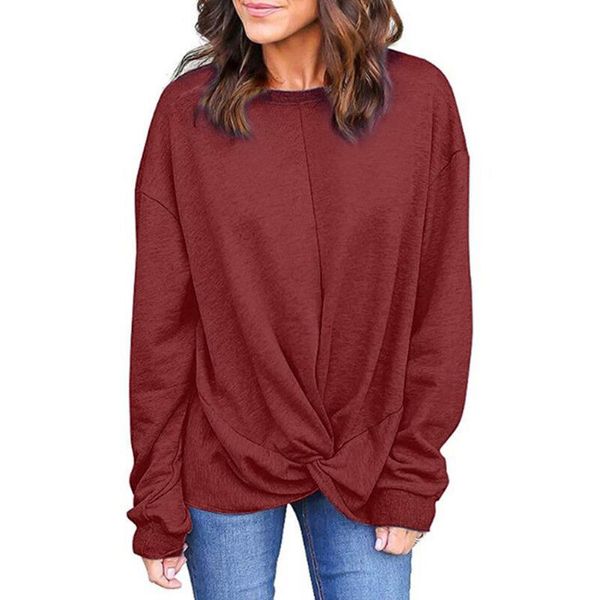 women's hoodies & sweatshirts loose office women solid crew neck soft fashion vacation casual long sleeve knot shopping autumn date, Black
women's hoodies & sweatshirts loose office women solid crew neck soft fashion vacation casual long sleeve knot shopping autumn date, Black