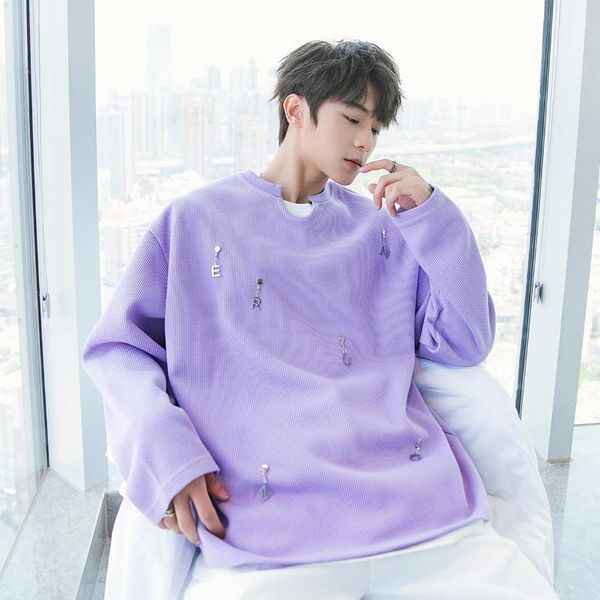 men's hoodies & sweatshirts autumn purple men thin style korean loose long sleeve man harajuke daily crewneck sweatshirt teenager, Black
men's hoodies & sweatshirts autumn purple men thin style korean loose long sleeve man harajuke daily crewneck sweatshirt teenager, Black