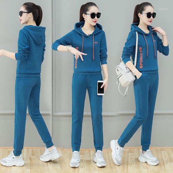 sports suit women spring and autumn 2021 fashion korean version of the knitted loose casual hooded sweater two-piece trend women's trac, Gray
sports suit women spring and autumn 2021 fashion korean version of the knitted loose casual hooded sweater two-piece trend women's trac, Gray