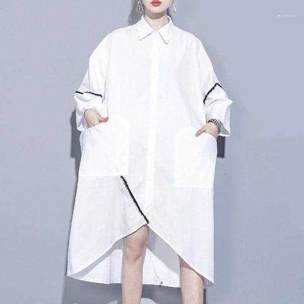 casual dresses xuxi medium and long dress women's 2021 summer clothes design sense minority irregular loose large size fz1632, Black;gray
casual dresses xuxi medium and long dress women's 2021 summer clothes design sense minority irregular loose large size fz1632, Black;gray