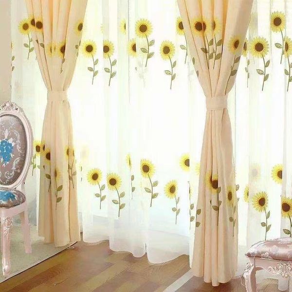 curtain & drapes high-end pastoral sunflower sheer tulle curtains for living room bedroom kitchen window yellow voile kids curtai
curtain & drapes high-end pastoral sunflower sheer tulle curtains for living room bedroom kitchen window yellow voile kids curtai