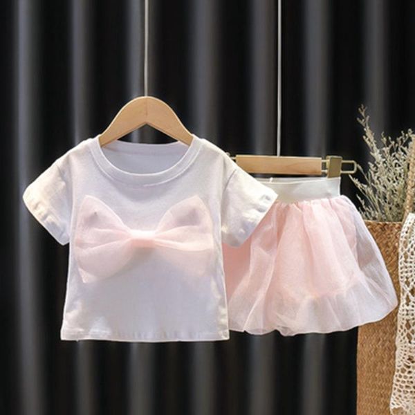 clothing sets 2pcs summer girls princess clothes set infants baby kids children bow short sleeve t-shirt + tutu skirts sweet outfit, White
clothing sets 2pcs summer girls princess clothes set infants baby kids children bow short sleeve t-shirt + tutu skirts sweet outfit, White