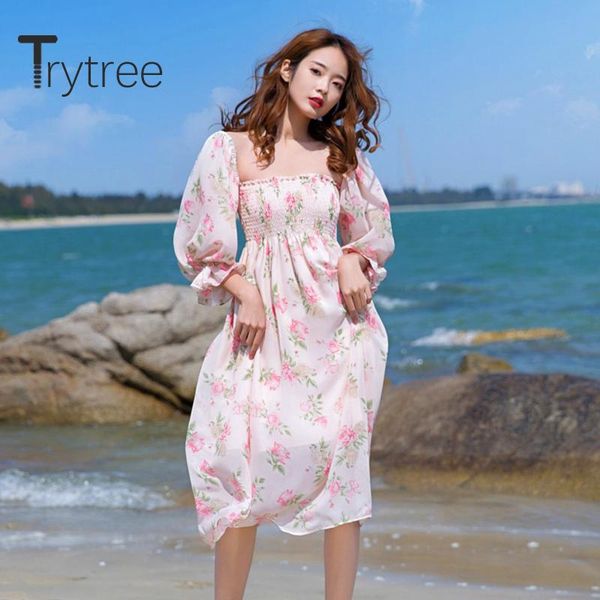 casual dresses trytree 2021 summer women dress square collar lantern sleeve prints a-line elastic waist elegant temperament, Black;gray
casual dresses trytree 2021 summer women dress square collar lantern sleeve prints a-line elastic waist elegant temperament, Black;gray