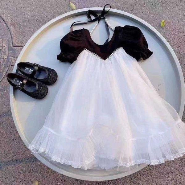 fashion girl dress black white color elegant dress for baby girl pearl dressing clothes children 2-7years old 210715, Red;yellow
fashion girl dress black white color elegant dress for baby girl pearl dressing clothes children 2-7years old 210715, Red;yellow