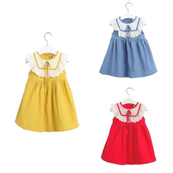 girl's dresses girls 2021 summer style clothes sleeveless cute embroidery lace hollow bow child kids princess dress, Red;yellow
girl's dresses girls 2021 summer style clothes sleeveless cute embroidery lace hollow bow child kids princess dress, Red;yellow